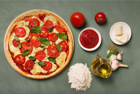 Ingredientes pizza margherita