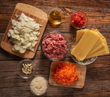 Ingredientes lasaña